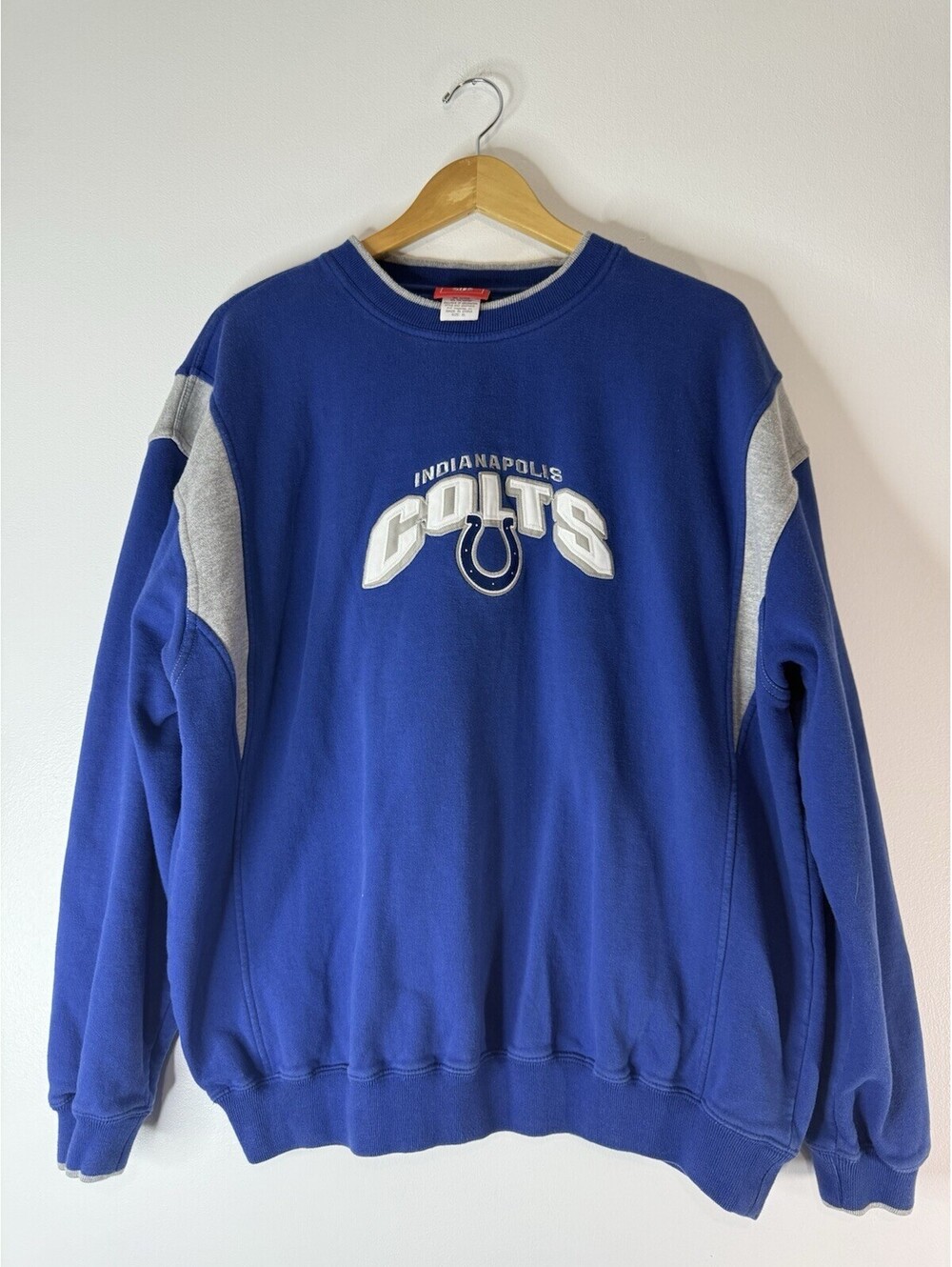 Indianapolis Colts Vintage Blue Crewneck Sweatshirt Size XL